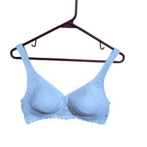 Lilyette Bra White Lace Wireless Size 38D